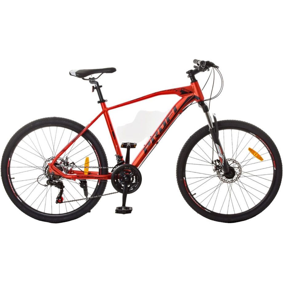 Велосипед підлітковий Profi 26 дюймів чорно-червоний 223722 - фото 1