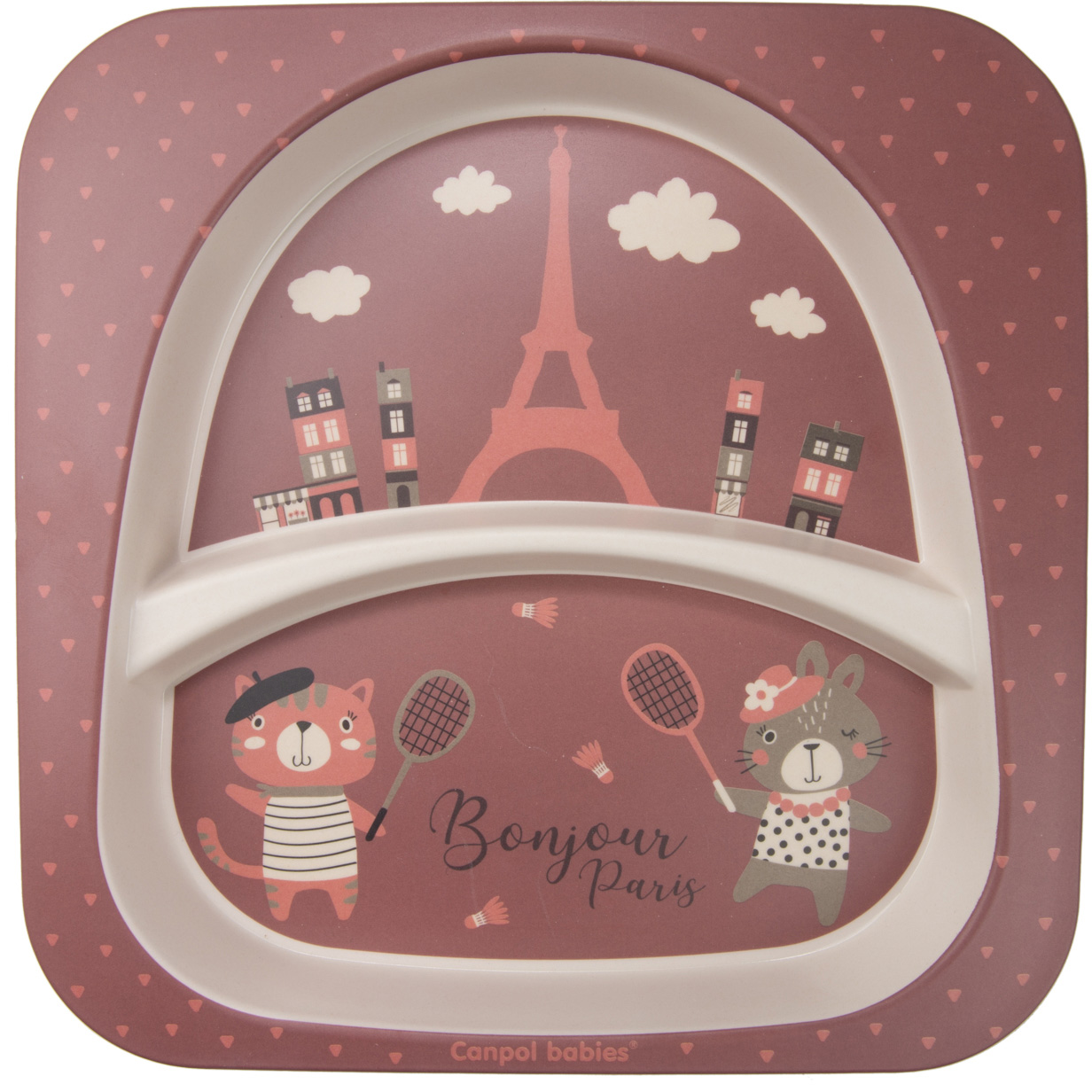 Набор посуды Canpol babies Bonjour Paris, 5 предметов, красный (9/227_red) - фото 3