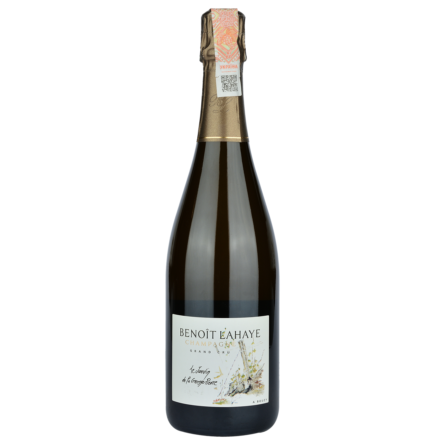 Шампанське Benoit Lahaye Le Jardin de la Grosse Pierre, біле, нон-дозаж, 0,75 л (90100) - фото 1