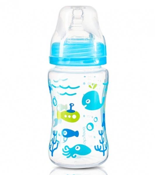 Бутылочка для кормления BabyOno, 240 мл, синий (403) - фото 1