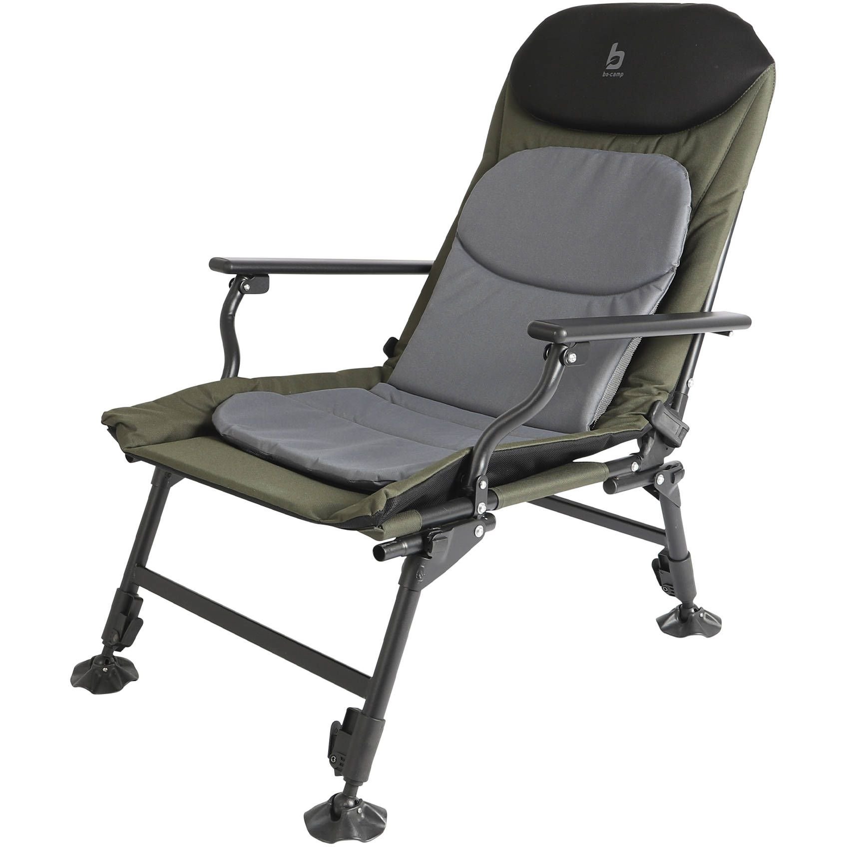 Кресло раскладное Bo-Camp Carp черное/серое/зеленое (1204100) - фото 2