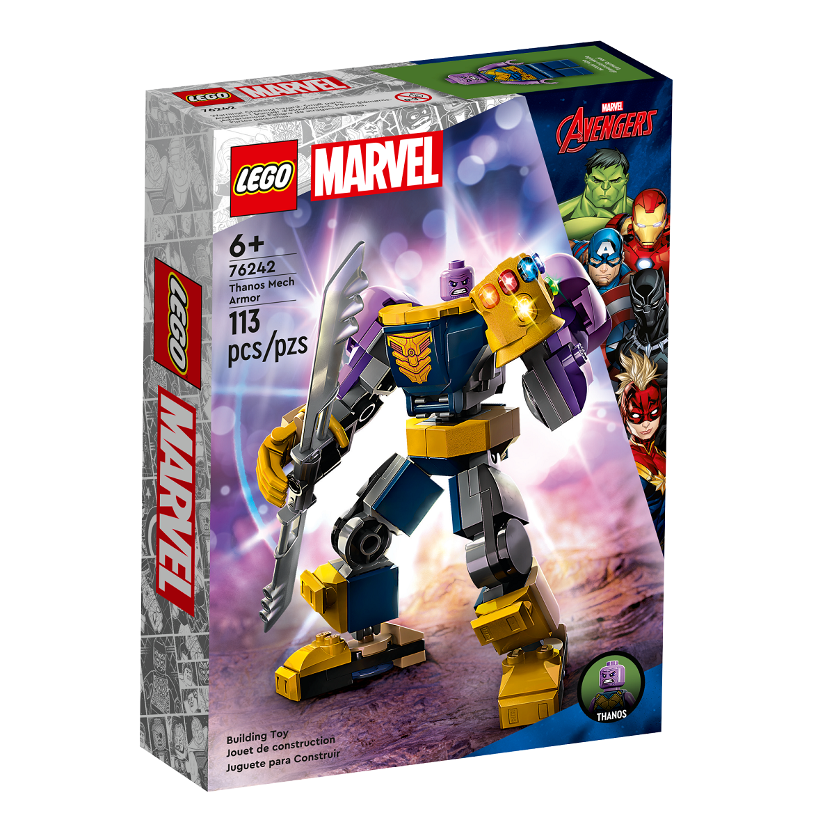 Конструктор LEGO Super Heroes Робоброня Таноса, 113 деталей (76242) - фото 1