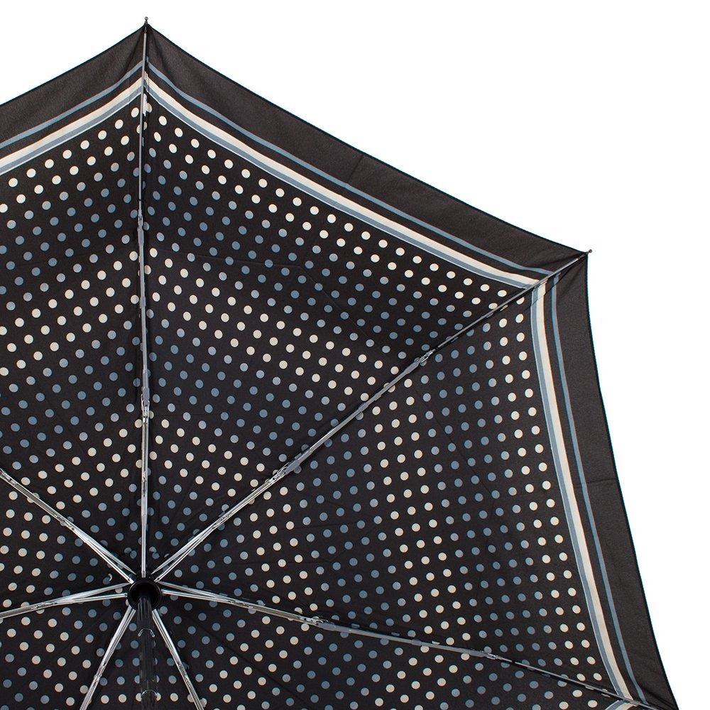 Женский складной зонтик полный автомат Happy Rain 95 см черный - фото 3