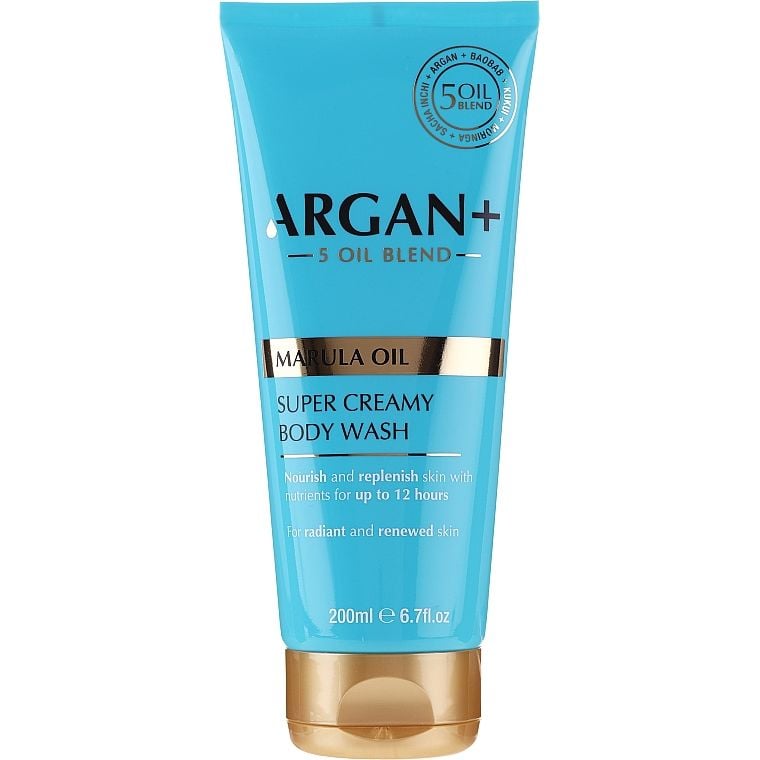 Крем-гель для душу Argan+ Moroccan Argan Oil Super Creamy 200 мл - фото 1