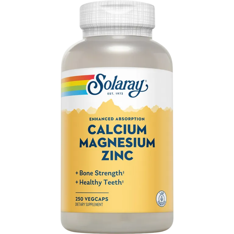 Кальцій магній цинк Solaray Calcium Magnesium Zinc 250 капсул - фото 1