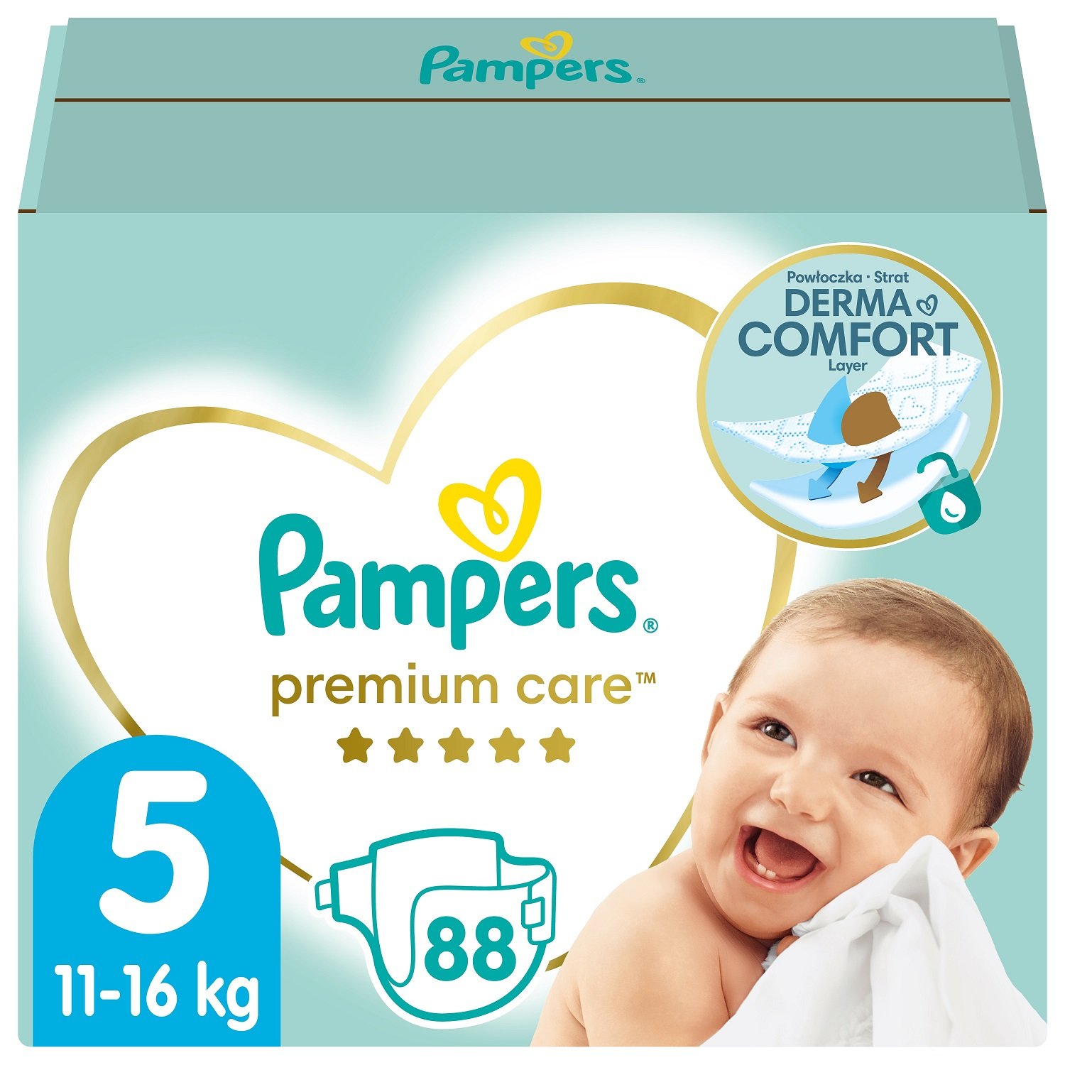 Підгузки Pampers Premium Care 5 (11-16 кг), 88 шт. - фото 1