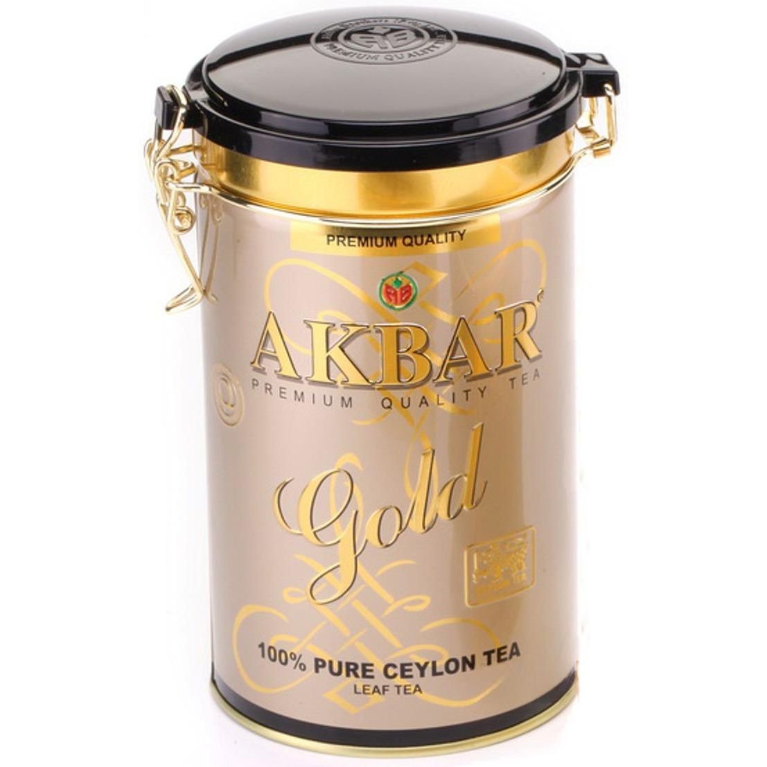 Чай черный Akbar Gold в металлической банке 225 г - фото 1