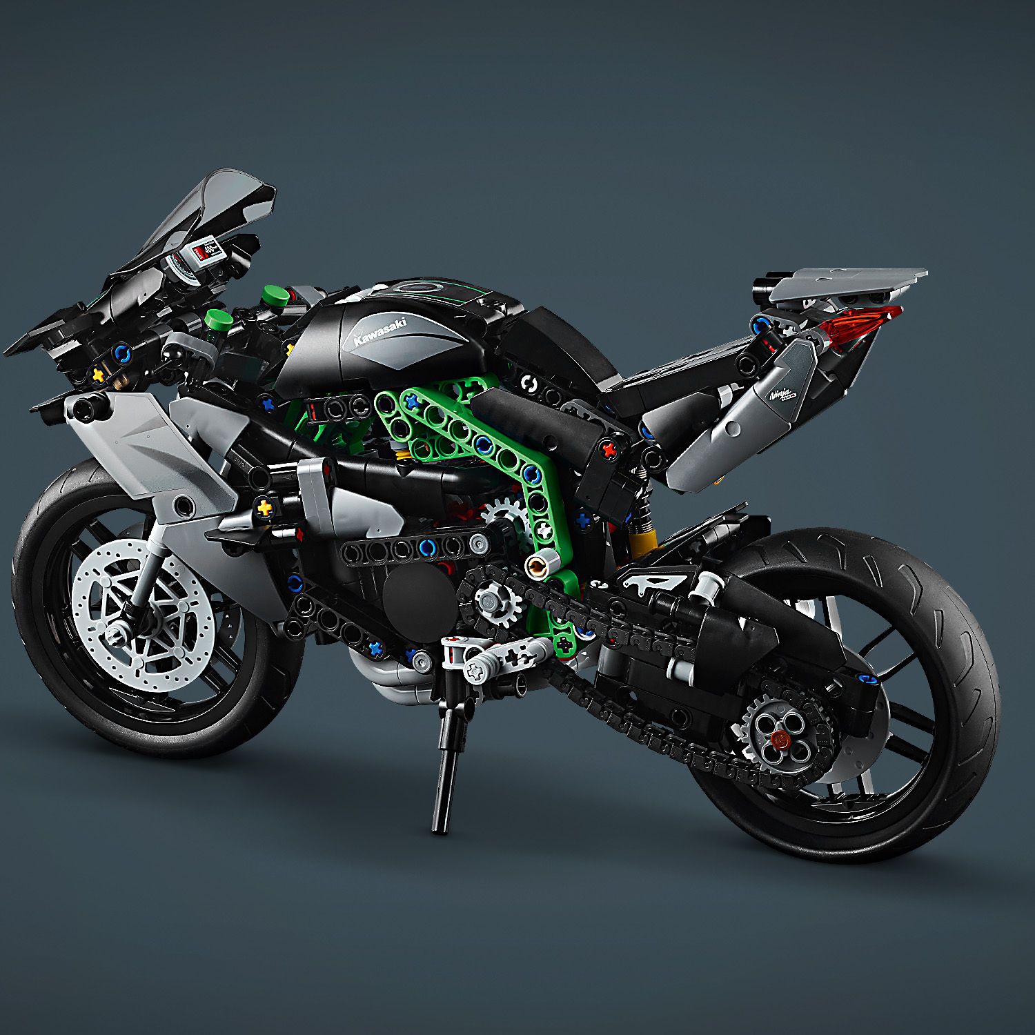 Конструктор LEGO Technic Мотоцикл Kawasaki Ninja H2R 643 деталі (42170) - фото 8