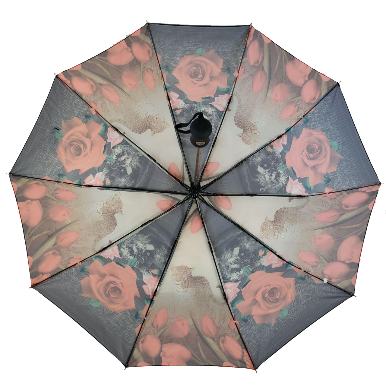 Женский складной зонтик полуавтомат Susino 110 см разноцветный - фото 3