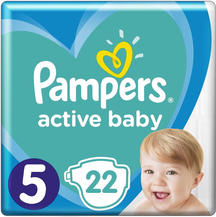Подгузники Pampers Active Baby 5 (11-16 кг), 22 шт. - фото 1
