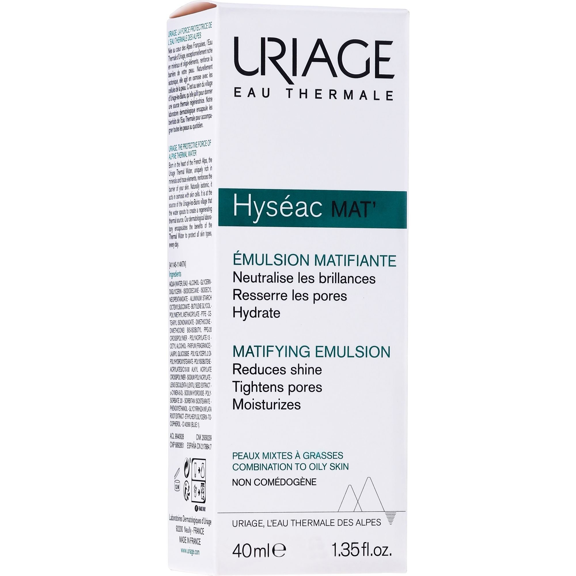Крем-гель для обличчя Uriage Hyseac Mat, 40 мл - фото 2