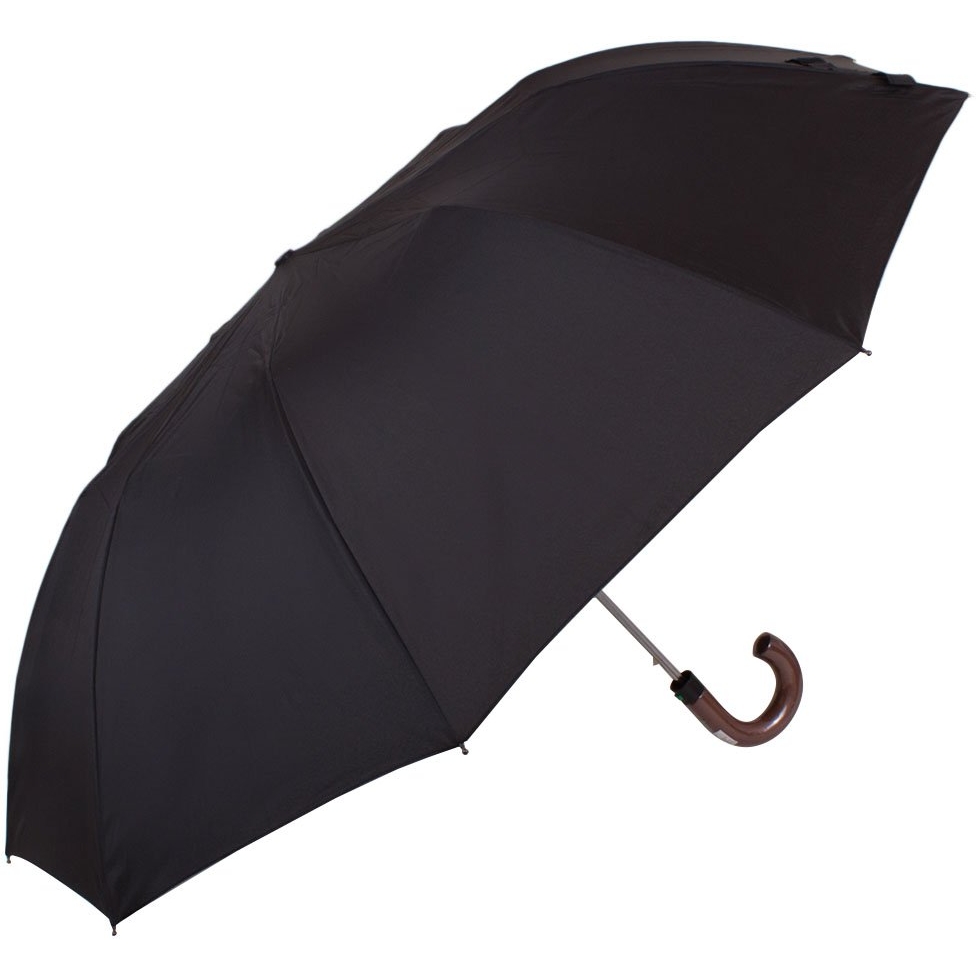 Мужской складной зонтик полуавтомат Fulton 105 см черный - фото 1