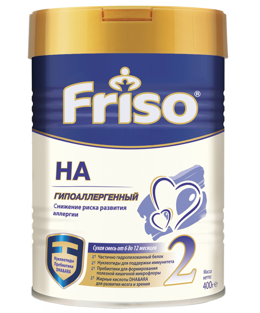 Суха молочна суміш Friso HA Фрісолак ГА 2 (гіпоалергенний), 400 г - фото 1