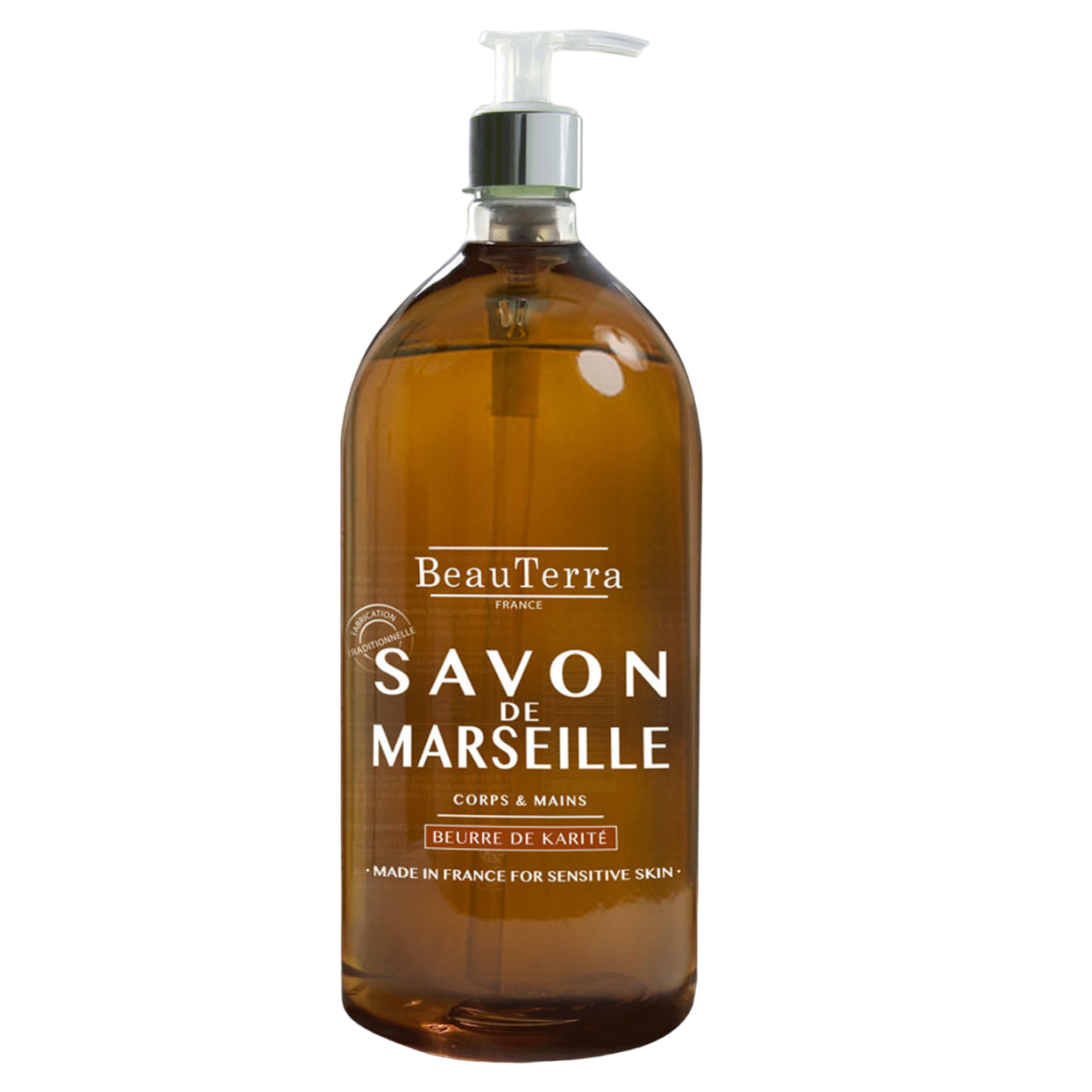Жидкое мыло BeauTerra Savon de Marseille с маслом карите, 300 мл - фото 1