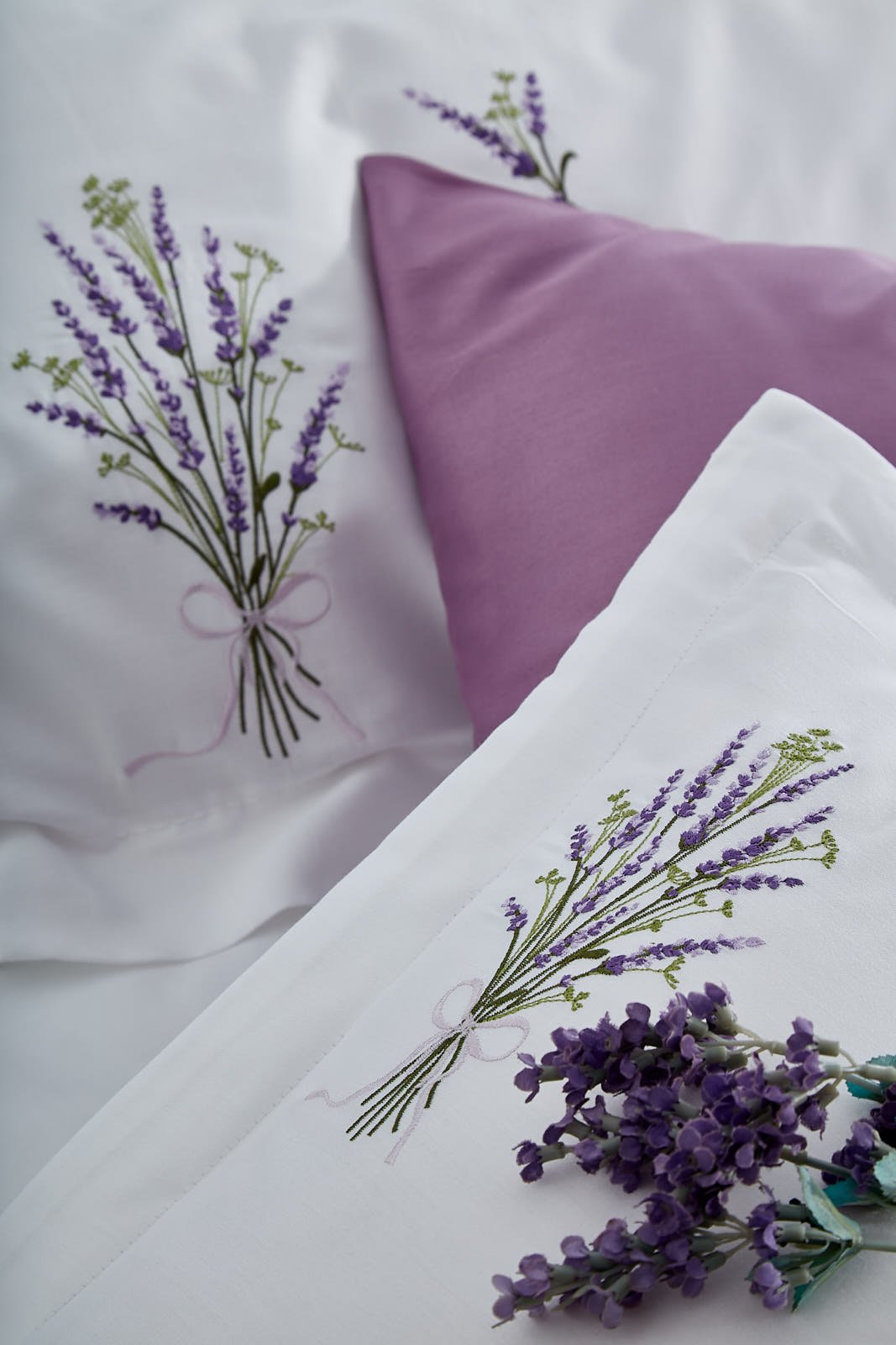 Комплект постельного белья Dantela Vita Lavender сатин с вышивкой евро (svt-2000022294867) - фото 4
