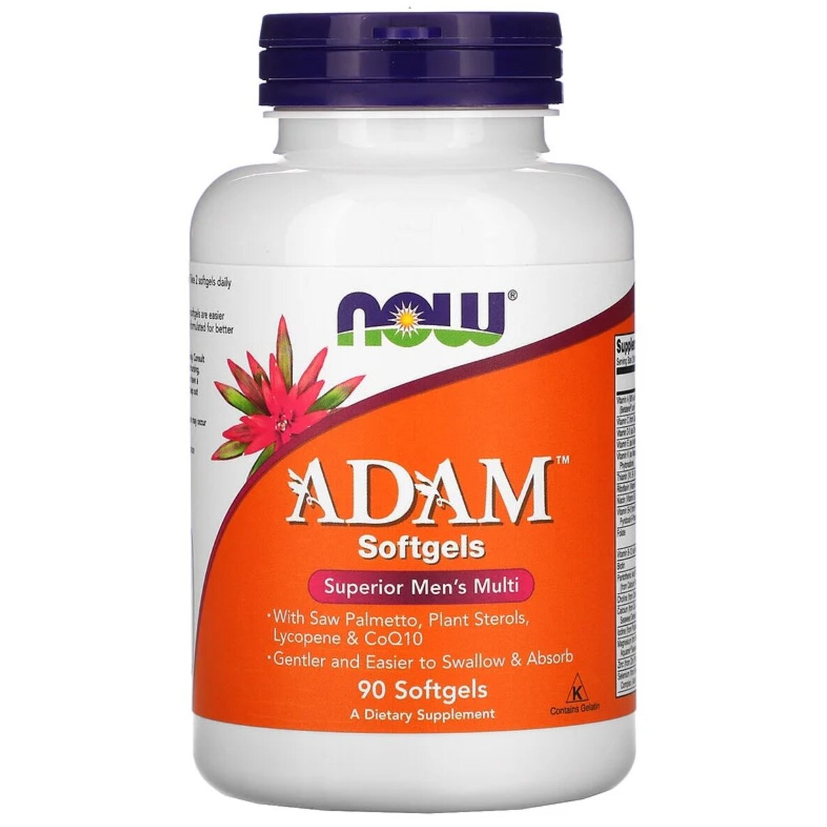 Супер мультивитамины для мужчин Now Foods Adam Superior Men's Multi 90 гелевых капсул - фото 1