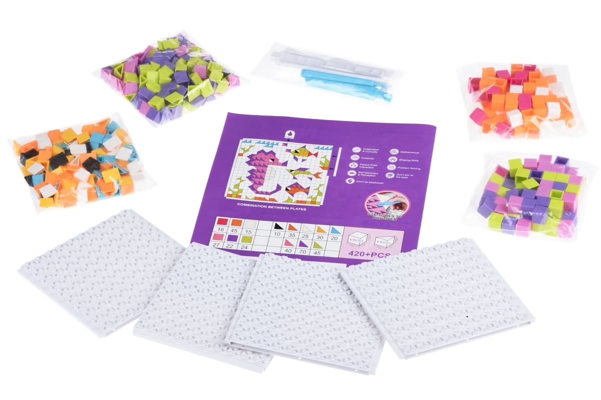Пазл-мозаїка Same Toy Colourful designs Підводний світ, 420 елементів (5993-3Ut) - фото 2