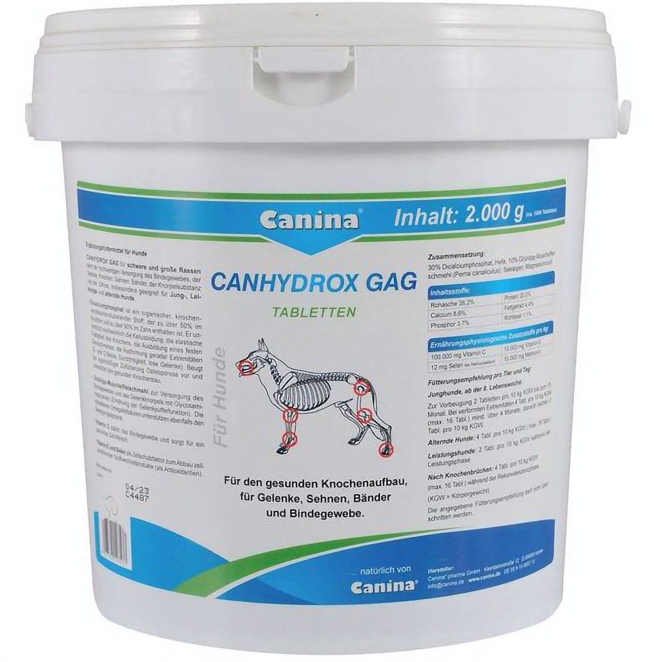 Вітаміни Canina Canhydrox GAG для собак, при проблемах із суглобами та м'язами, 200 таблеток - фото 1