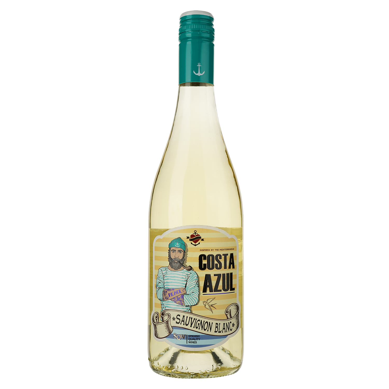 Вино Bodegas Lozano Sauvignon Blanc Costa Azul, белое, сухое, 12%, 0,75 л (37814) - фото 1