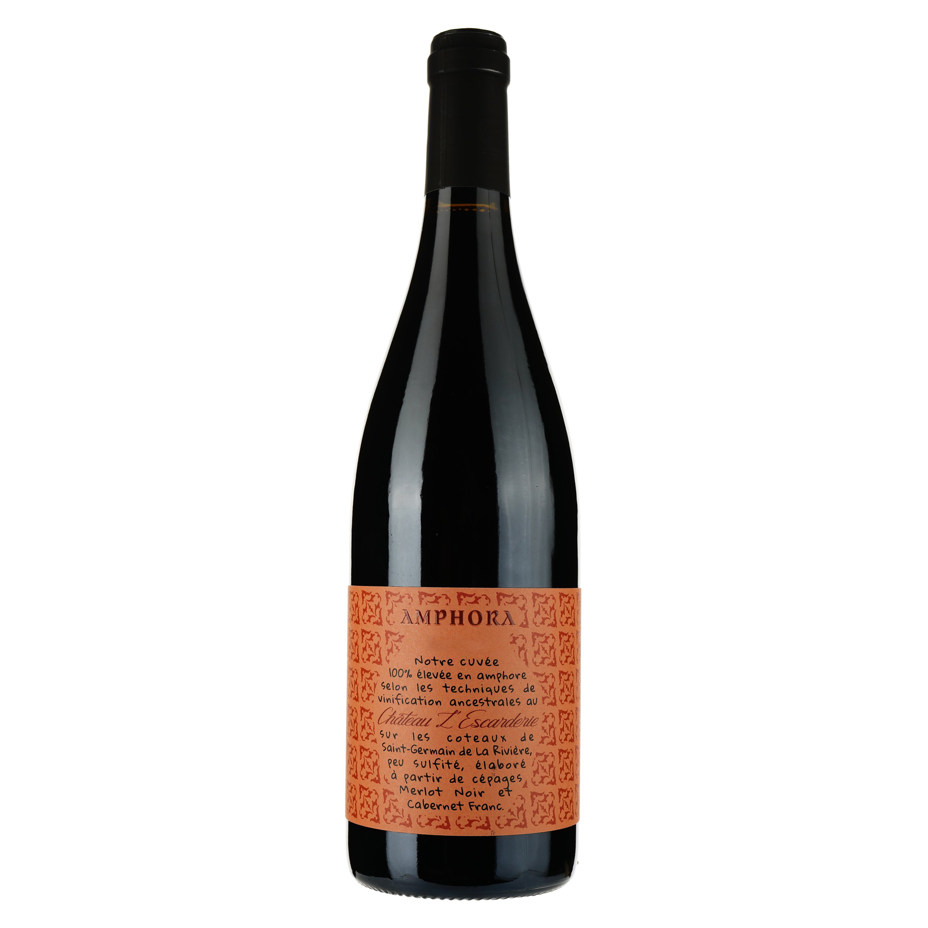 Вино Chateau l'Escarderie Amphora AOP Fronsac 2019 красное сухое 0.75 л - фото 1