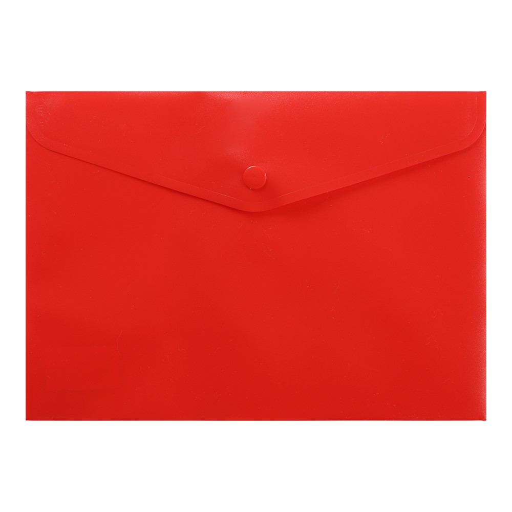 Папка конверт на кнопке Buromax А5 красная (BM.3935-05) - фото 1