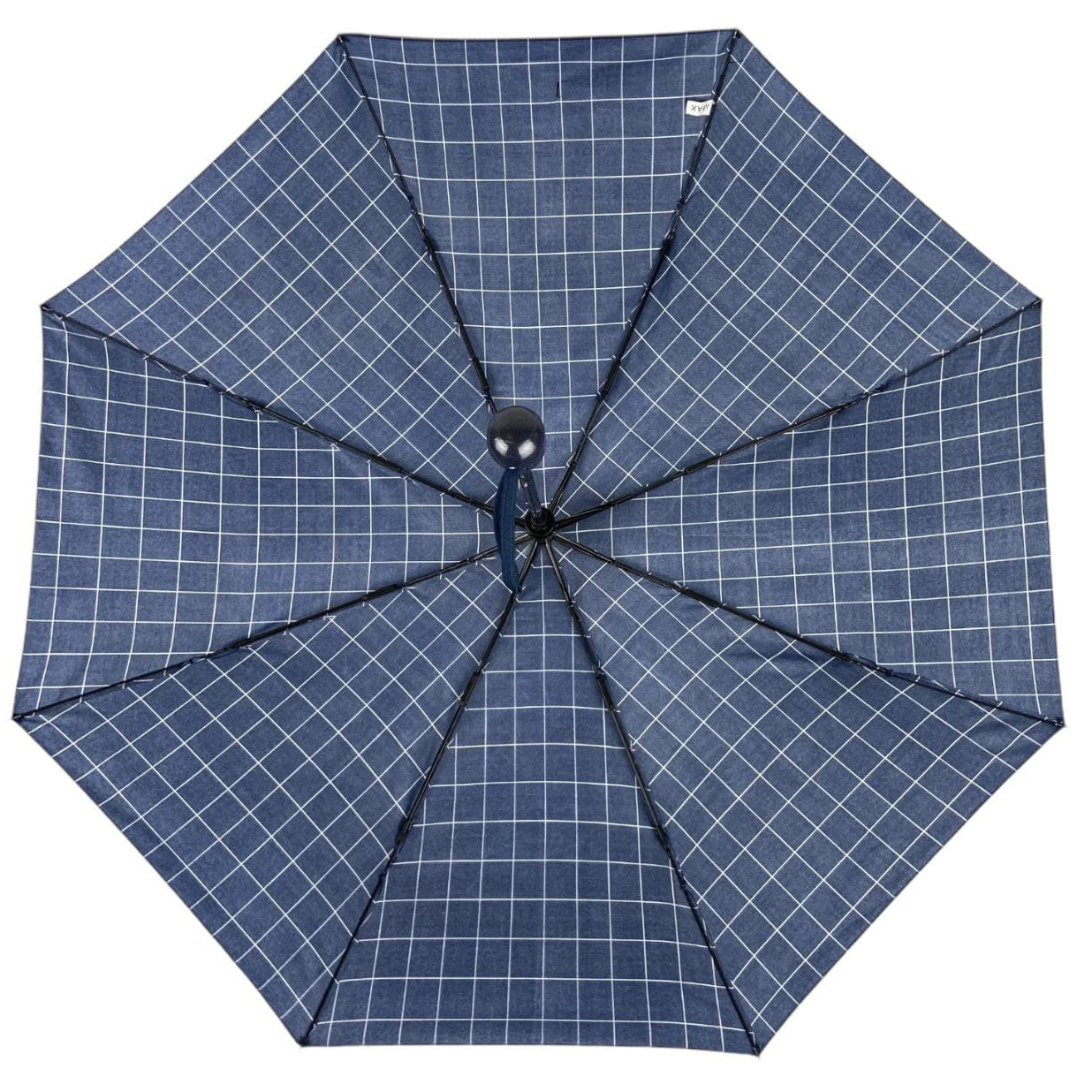 Женский складной зонтик полуавтомат Toprain 97 см синий - фото 5