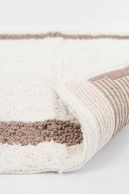 Набір килимків Irya Liberte beyaz, 90х60 см та 60х40 см, білий (svt-2000022288514) - фото 3