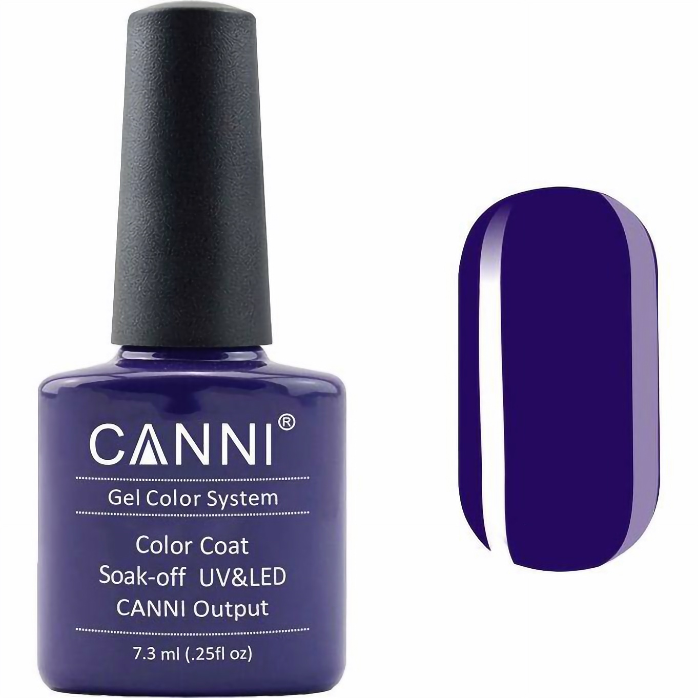 Гель-лак Canni Color Coat Soak-off UV&LED 125 опівнічно-фіолетовий 7.3 мл - фото 1