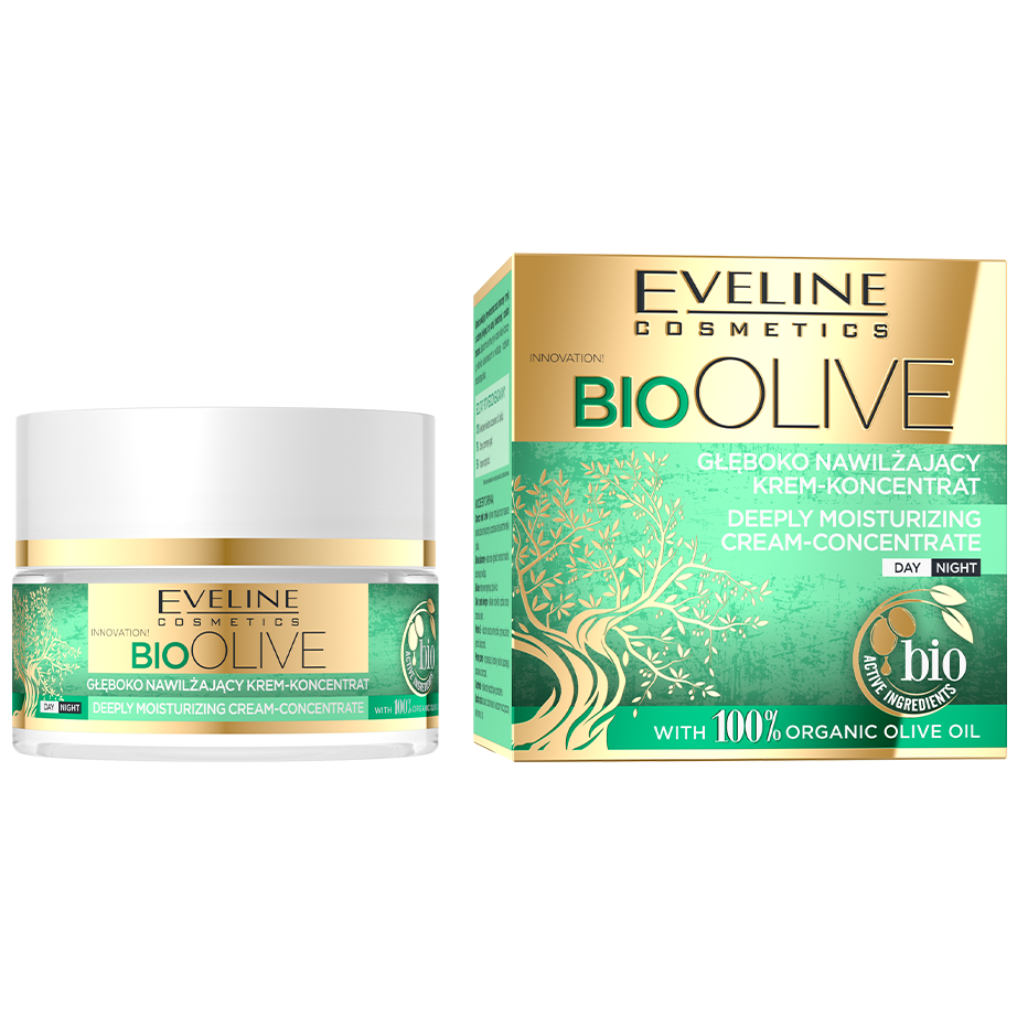 Глибоко зволожуючий крем-концентрат Eveline Bio Olive, 50 мл - фото 2