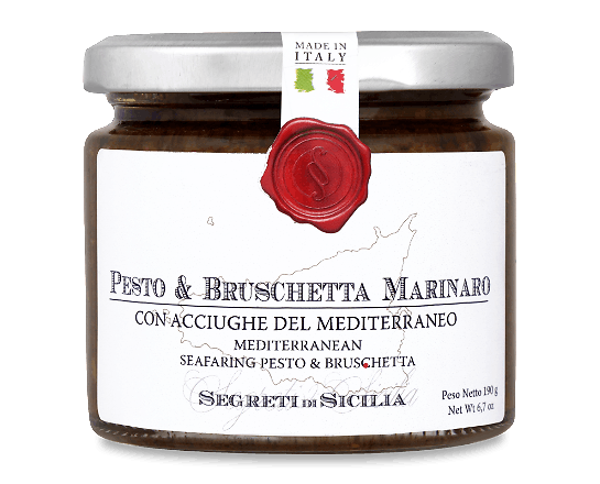 Соус Frantoi Cutrera Песто з в'яленими томатами, каперсами і анчоусами, 190 г (668194) - фото 1