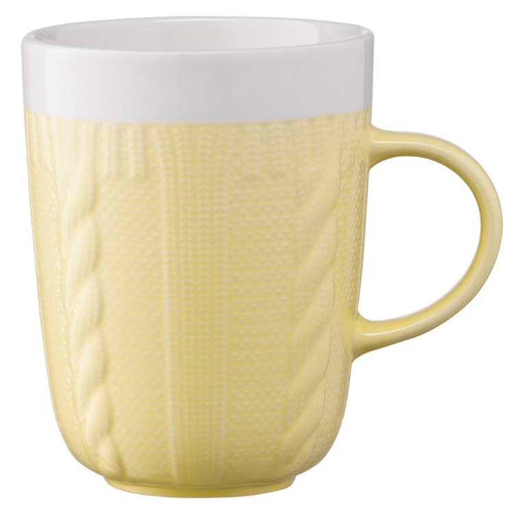 Чашка Ardesto Кnitti, 330 мл, желтый (AR3457Y) - фото 1