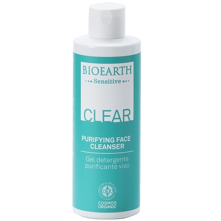 Очищающий гель для проблемной и комбинированной кожи лица Bioearth Sensitive Clear Purifying Face Cleanser 200 мл - фото 1