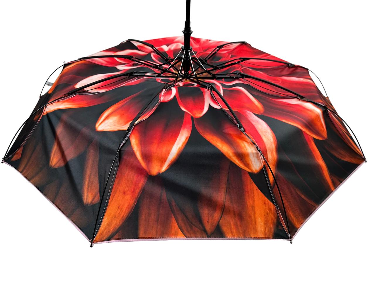 Женский складной зонтик полуавтомат Susino 98 см пудровый - фото 7