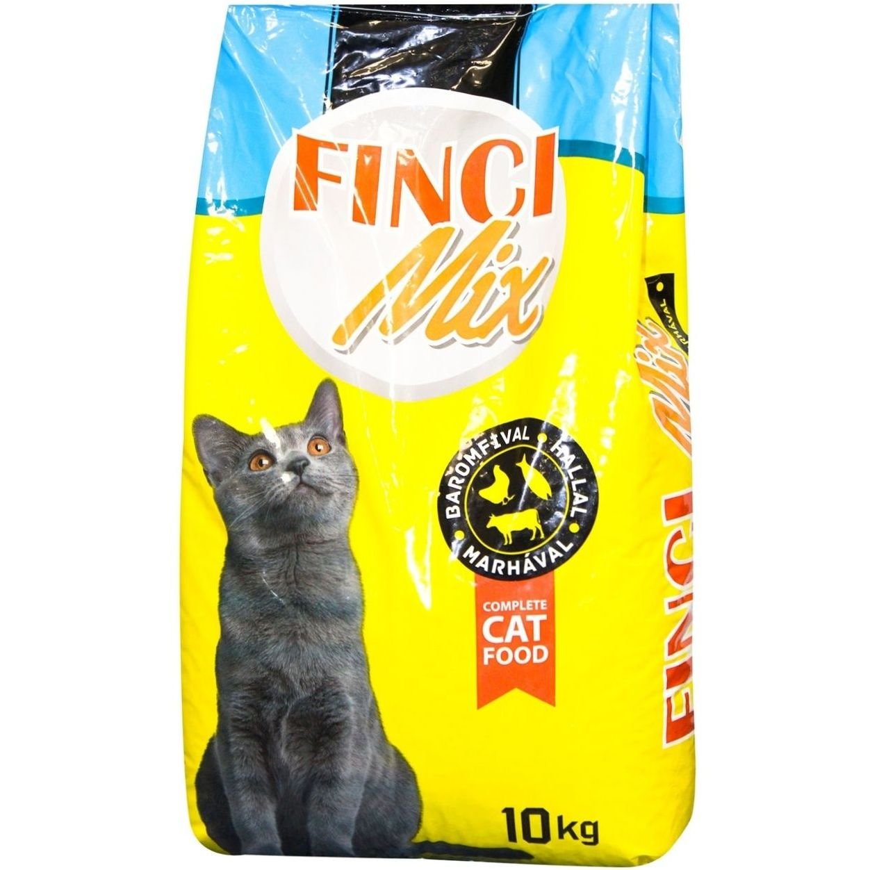 Сухий корм для котів Fіnсі Mix смаків з куркою, яловичиною та рибою, 10 кг - фото 1