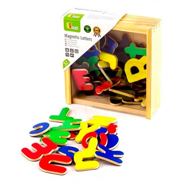 Набор магнитных букв Viga Toys Английские заглавные и строчные, 52 шт. (50324) - фото 2