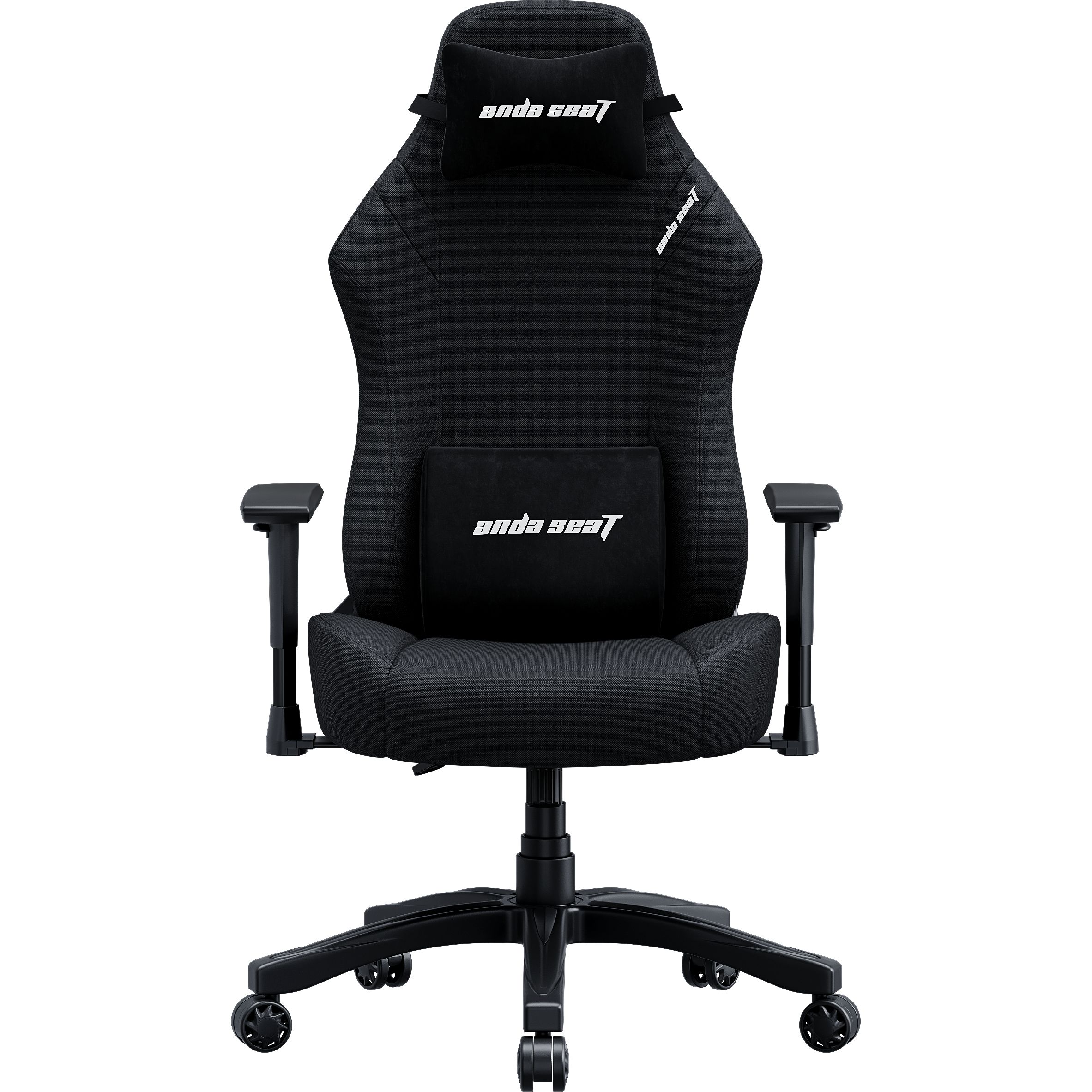 Кресло игровое Anda Seat Luna Size L Black Fabric (AD18-44-B-F) - фото 1