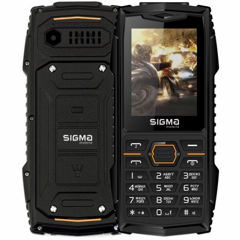 Мобільний телефон Sigma Mobile X-TREME AZ68 Black-orange (UA UCRF) - фото 2