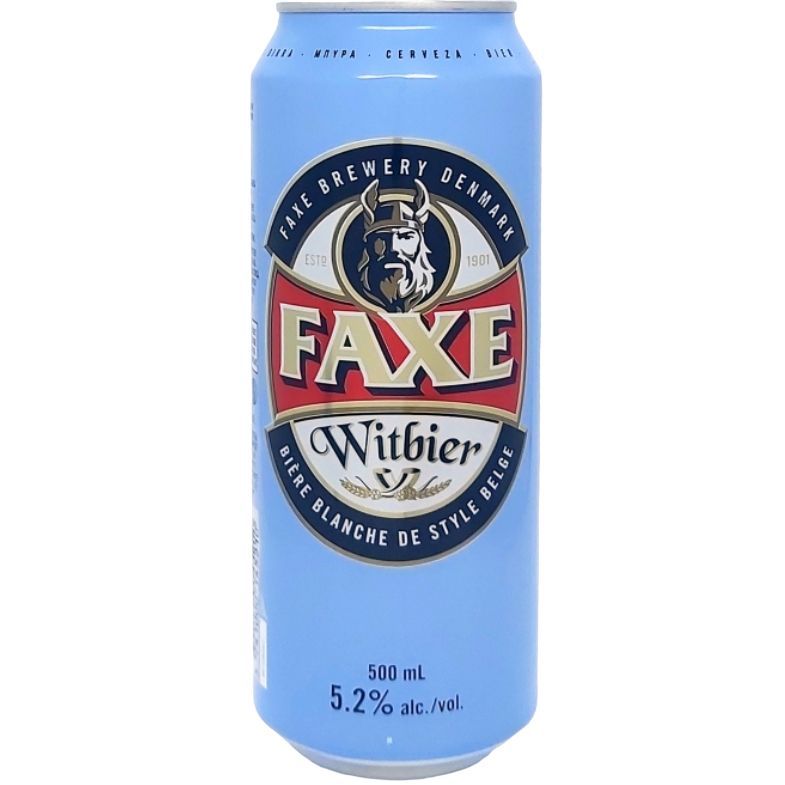 Пиво Faxe Royal Witbier, светлое, нефильтрованное, 5,2%, ж/б, 0,5 л - фото 1