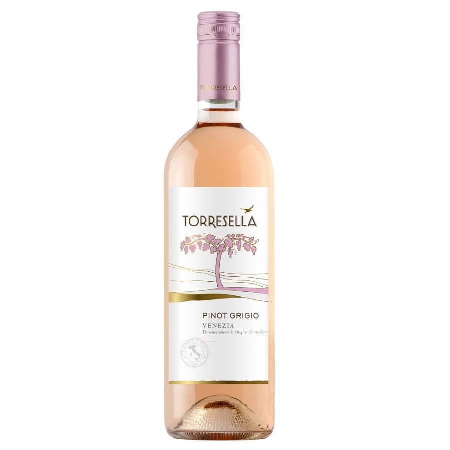 Вино Santa Margherita Pinot Grigio Rose Torresella, розовое, сухое, 12%, 0,75 л - фото 1