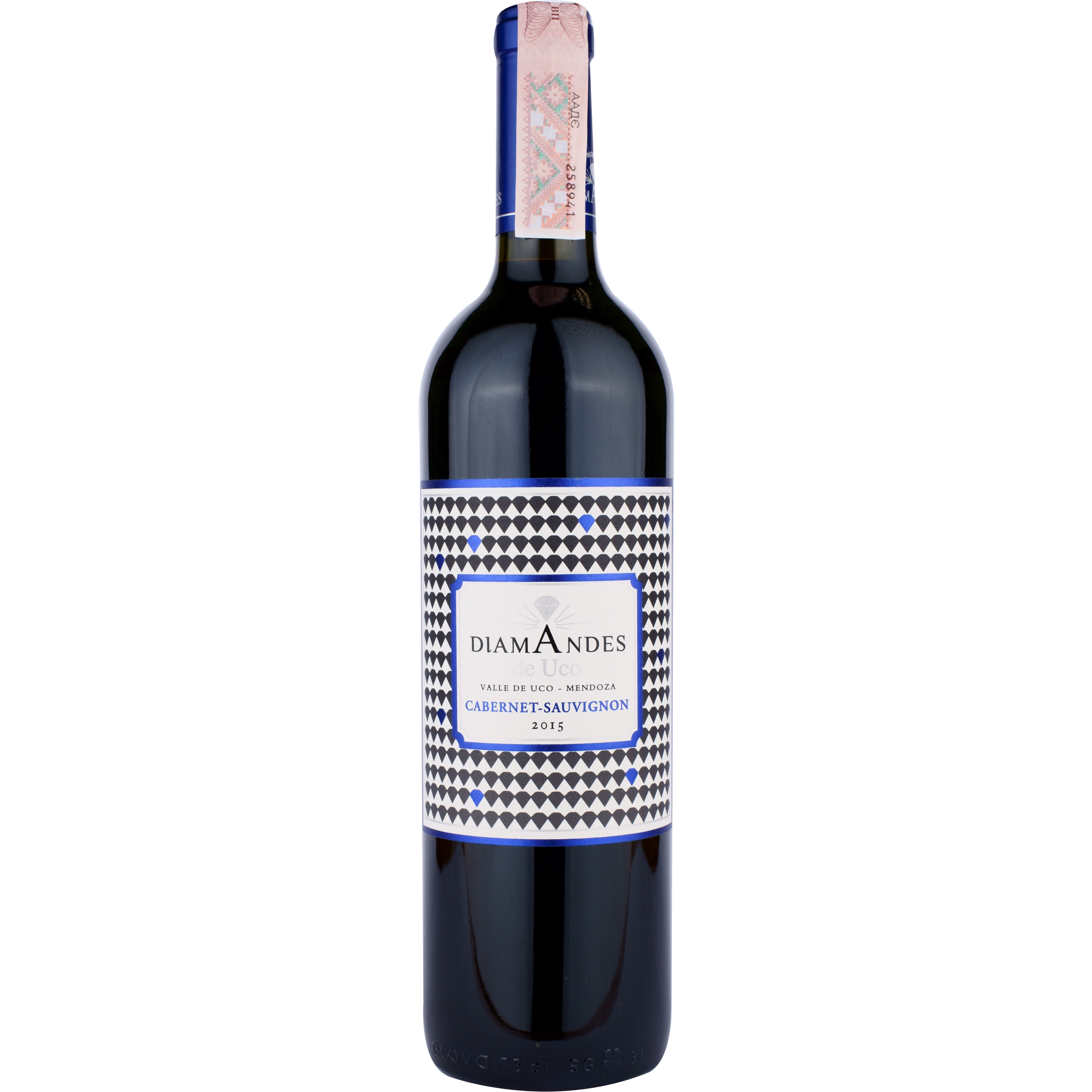 Вино DiamAndes 'Diamandes de Uco' Cabernet Sauvignon, красное, сухое, 0,75 л - фото 1