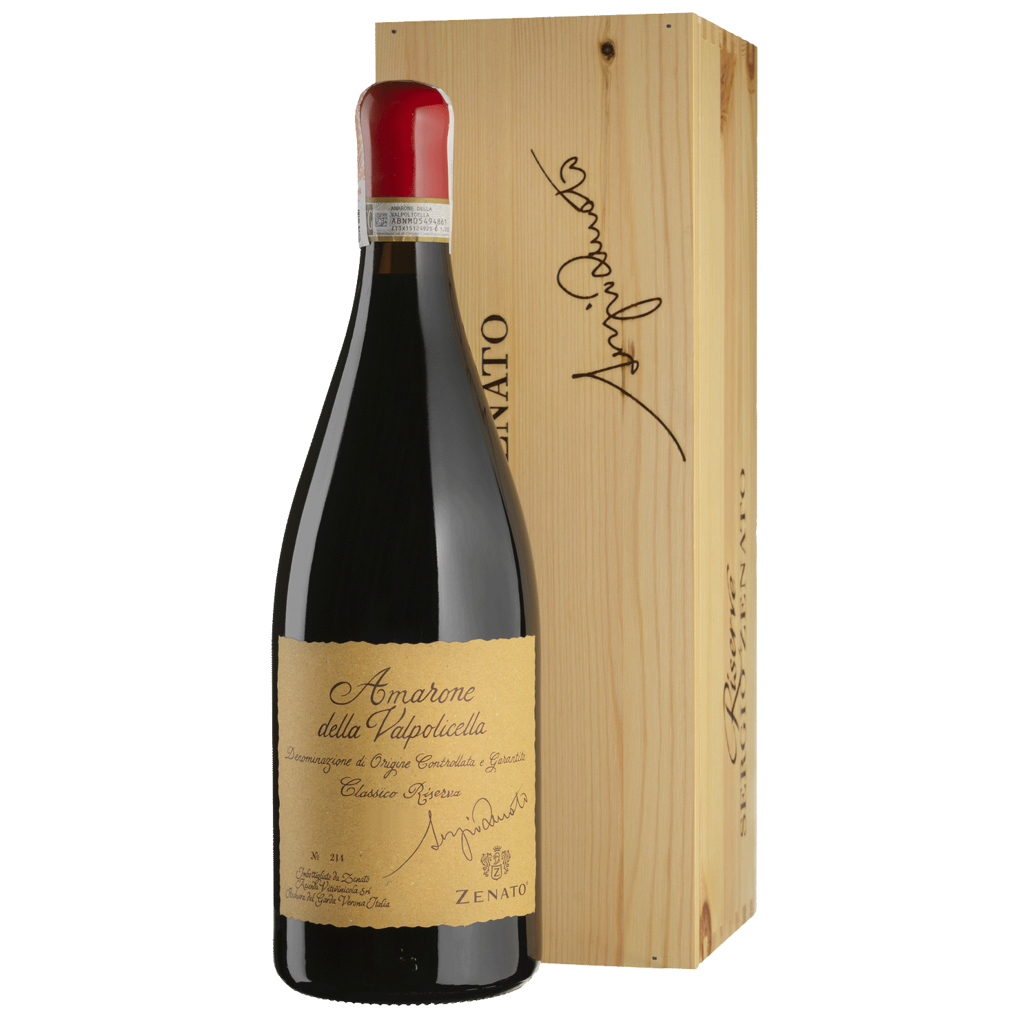 Вино Zenato Amarone Riserva Sergio Zenato 2016, красное, сухое, 1,5 л (W3252) - фото 1