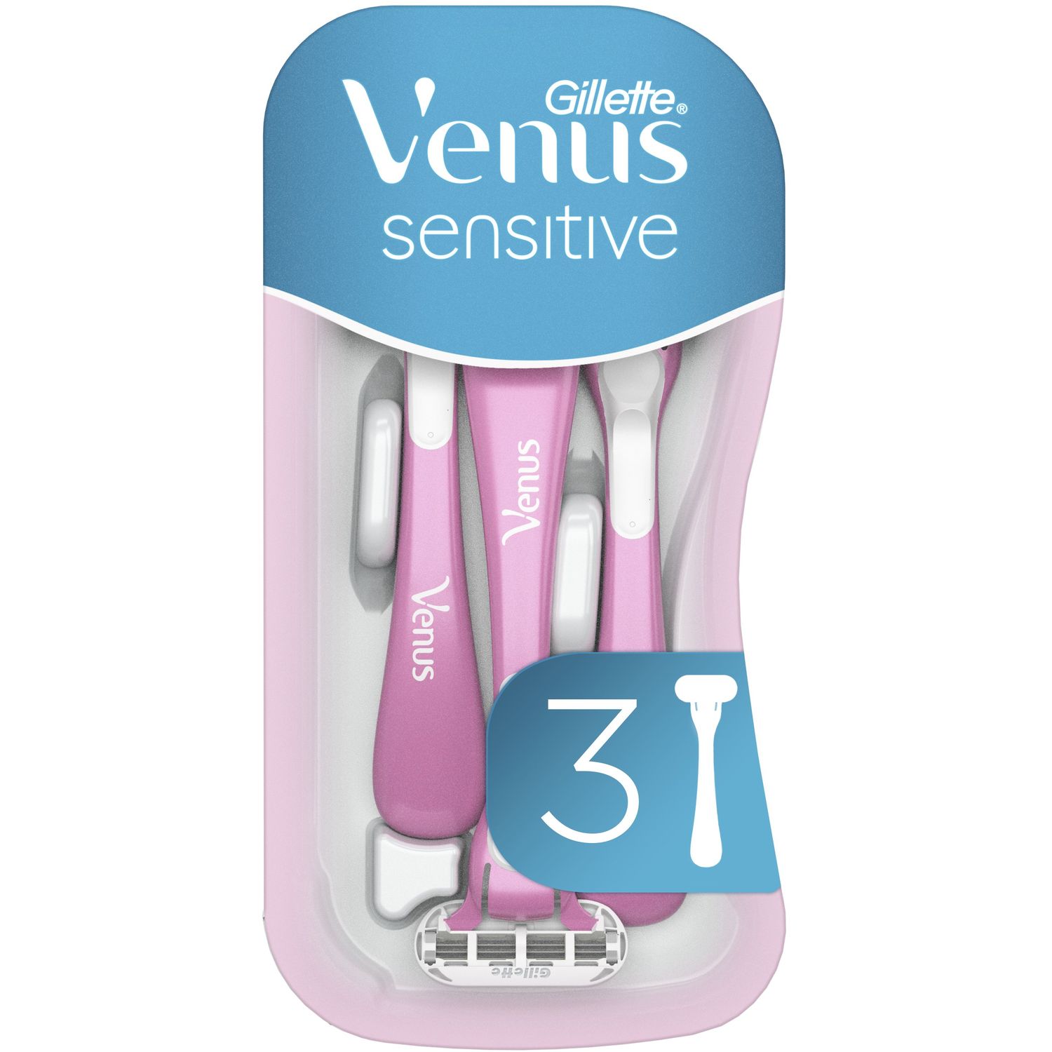Бритви одноразові Gillette Venus Smooth Sensitive, 3 шт. - фото 2