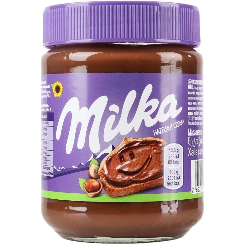 Шоколадная паста Milka Hazelnut Cream фундук из какао 350 г (910498) - фото 1