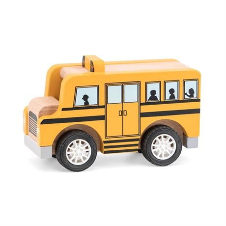 Деревянная машинка Viga Toys Школьный автобус (44514) - фото 2