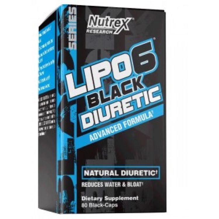 Диуретик Nutrex Research Lipo 6 Black Diuretic 80 капсул - фото 1