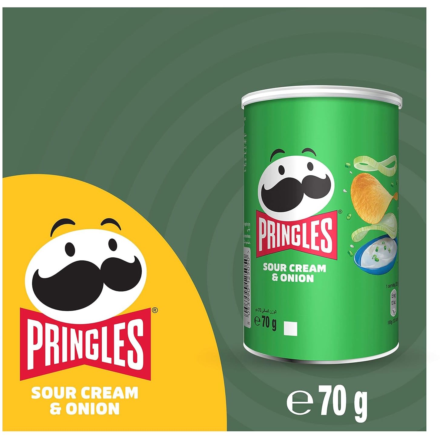 Чипси Pringles сметана-цибуля 70 г - фото 2