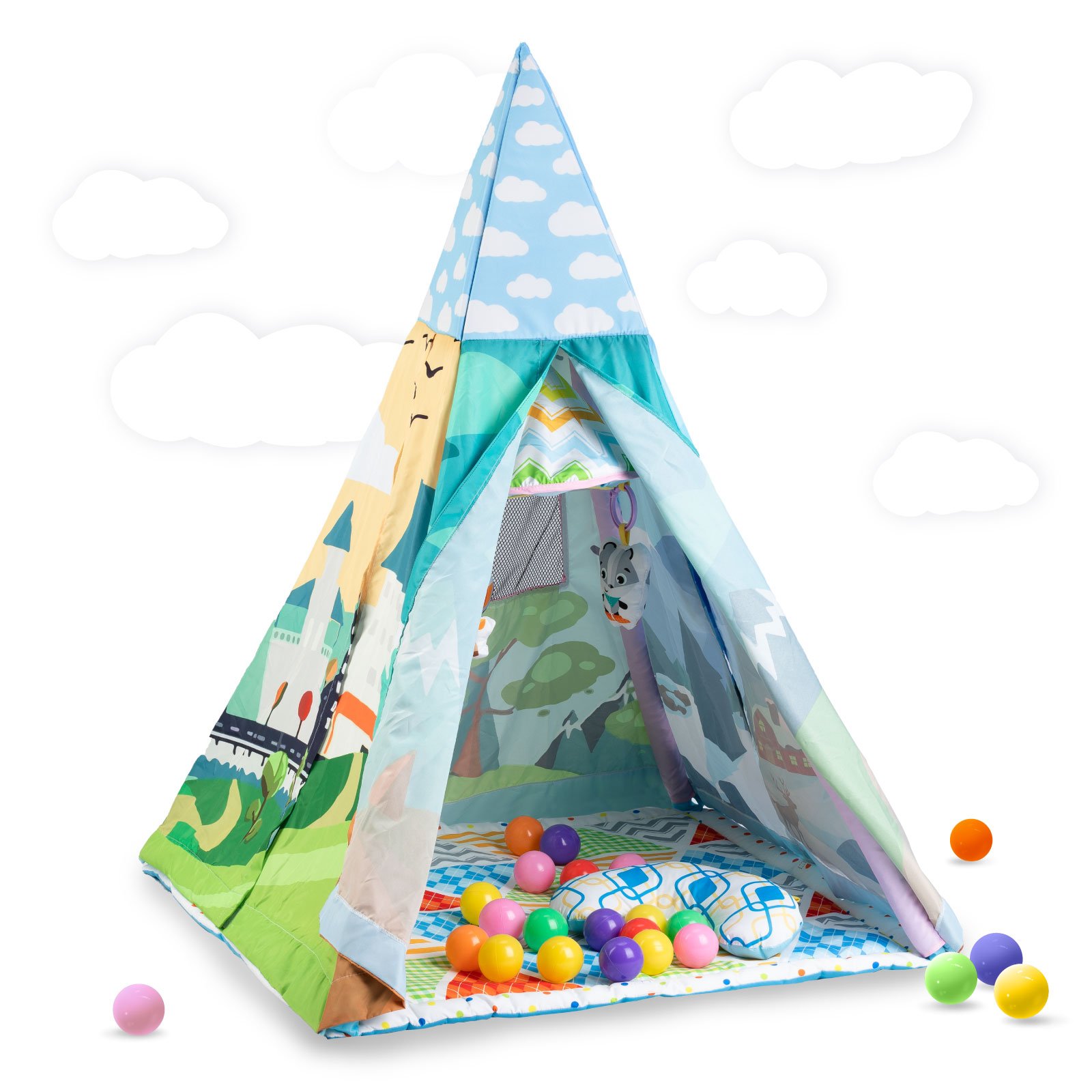 Детская палатка-вигвам Qkids Allo blue, голубой (KIDS00000003) - фото 4