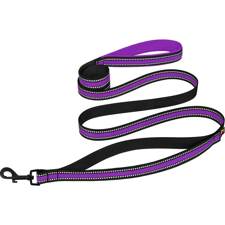 Повідець для собак BronzeDog Mesh, розмір L, 200х2,5 см, фіолетовий - фото 3