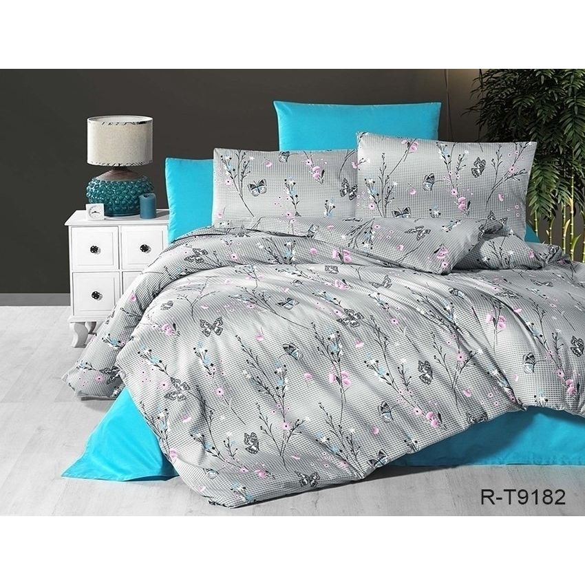 Комплект постільної білизни TAG Tekstil з компаньйоном 2-спальний 000210310 (R-T9182) - фото 1