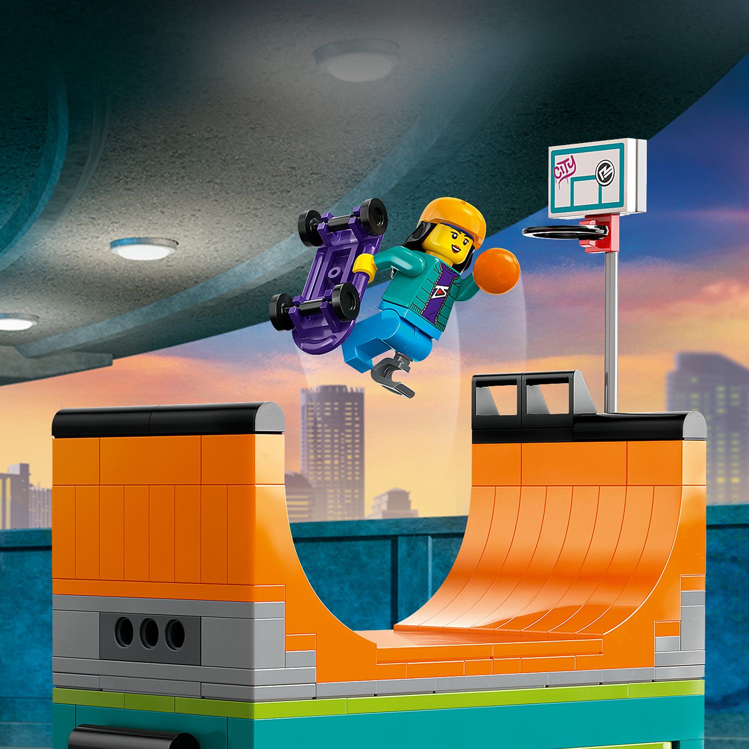 Конструктор LEGO City Уличный скейтпарк, 454 детали (60364) - фото 8